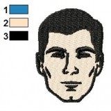 Sterling Archer Face Embroidery Design